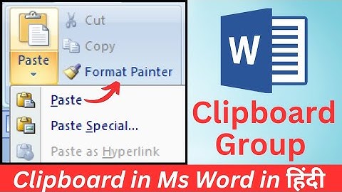 MS Word Clipboard Group Explained | Complete Guide to Home Tab Clipboard Tools #msword #computer