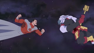 Thragg vs Battle Beast, Omni-Man, Thaedus &amp; Invincible | The Full Fight | Invincible S4 - Part 1