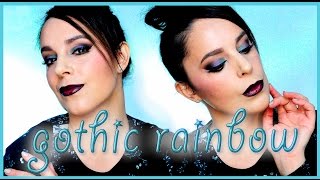 Gothic rainbow makeup tutorial | Silvia Quiros Makeup