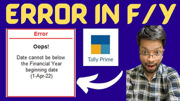How this error Solve | Date cannot be below the Financial year | Auto change F/y in Tally prime