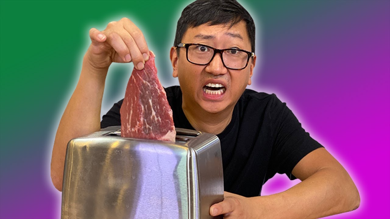 We Try The Steak in a Toaster Recipe | HellthyJunkFood