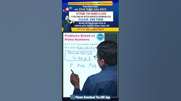 Problem based on Prime Numbers || Anil Nair