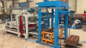 qt4-28 automatic brick making machinery concrete block production line#brickwork