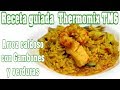 Receta Guiada Thermomix ® TM6 ( Arroz caldoso con Gambones y Verduras)