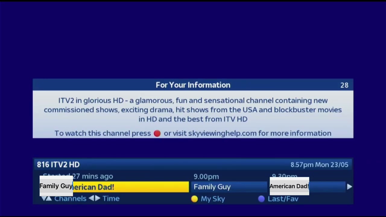 816 ITV2 HD - Watch with Subscription with Sky+HD (Tuesday 2 September 2025)