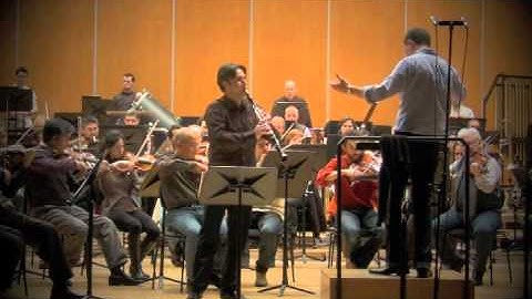 II Concerto for clarinet and symphony orchestra by Oscar Navarro.