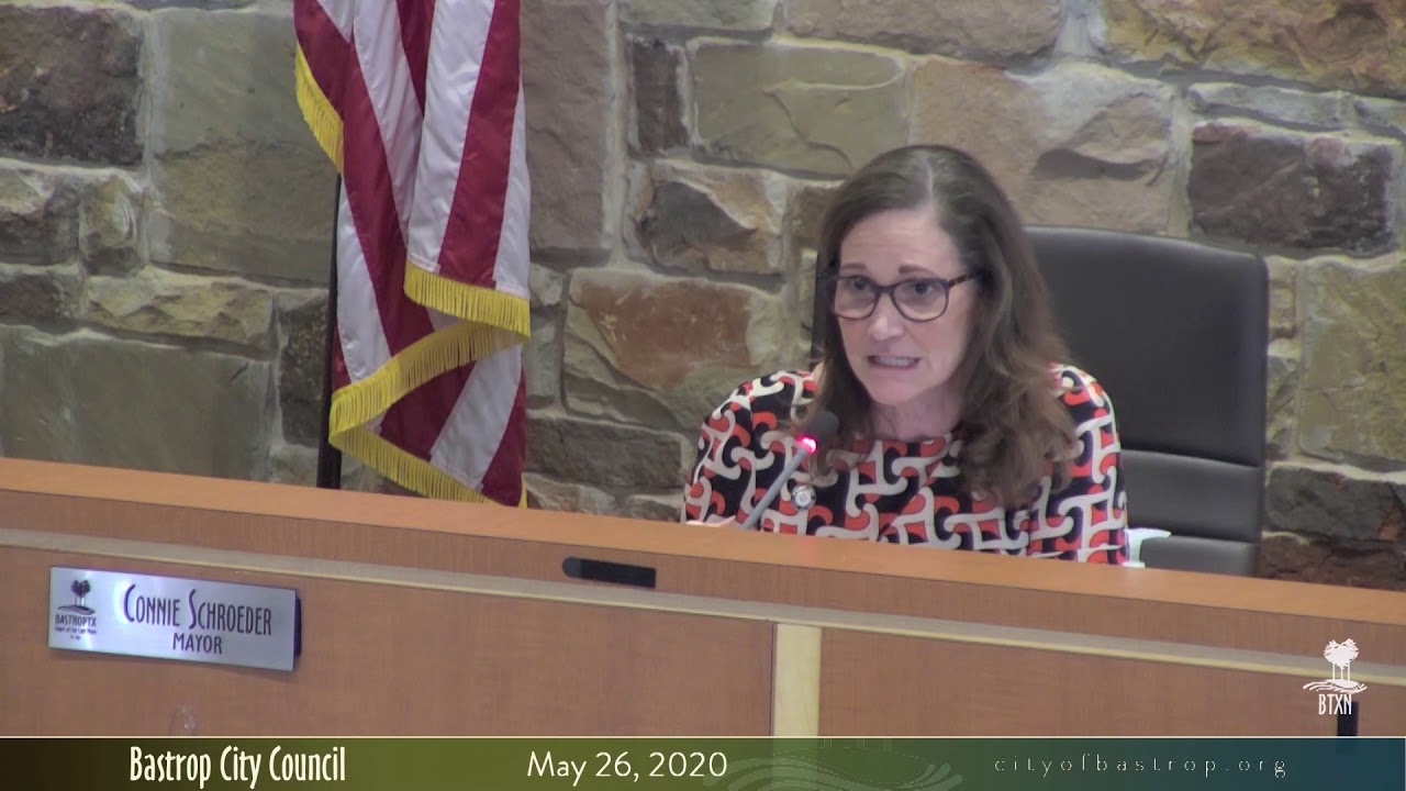 Bastrop City Council May 26, 2020 YouTube