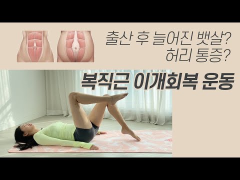 [산후운동] 출산 후 처음하는 복부 운동 / 복직근이개 회복운동으로 안전하게 운동해요.