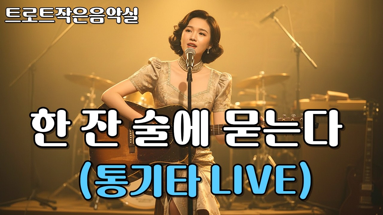 한 잔 술에 묻는다 (통기타 LIVE)술잔 앞에서 부른 인생 노래