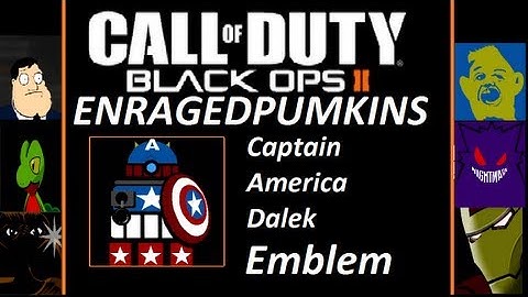 Black Ops 2 - Captain America Dalek Emblem Tutorial