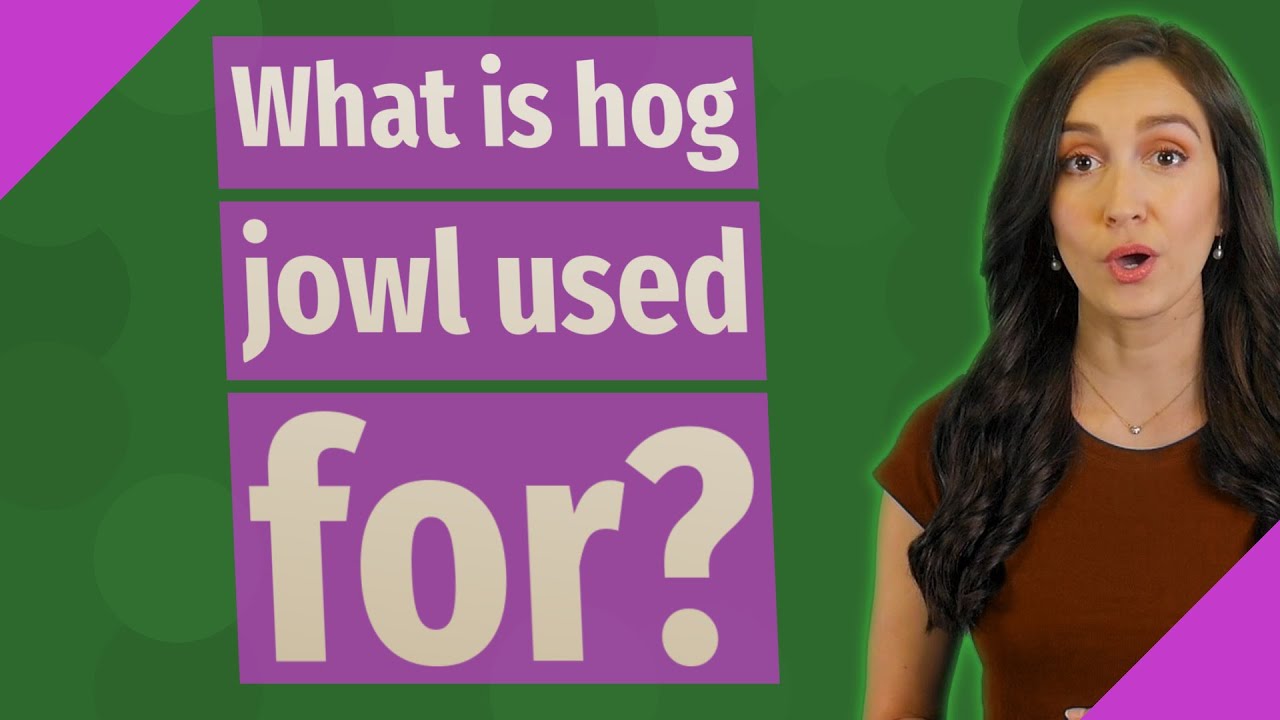 What is hog jowl used for? YouTube