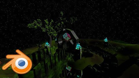 Blender 2.8  alien power structure Eevee  |   Animation Short  Blender