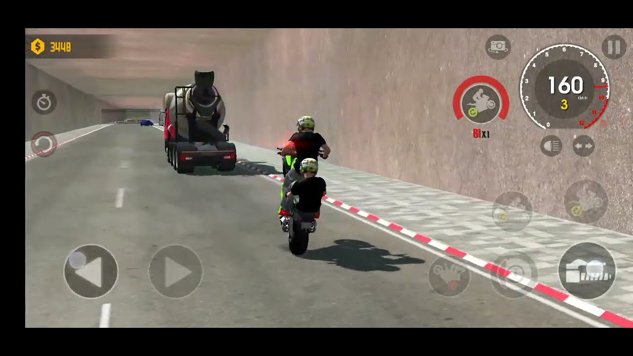 Xtreme Motorbikes 2 Player one wheeling stunt Moto Bike rider