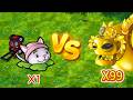 PVZ Fusion: 1plant with 12 Plants, How Powerful It Is from LV1 to LV12!#pvz