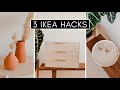 3 DIY IKEA Hacks - Terrakotta Vasen, Nachttisch & Schmuck-Aufbewahrung im Scandi - Boho Stil