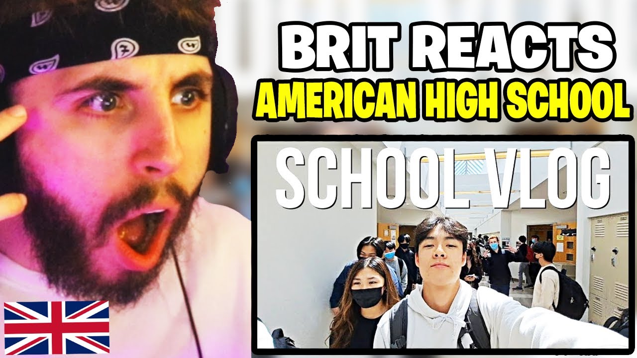 Brit Reacts to a day in the life of an american high school student