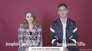 Josephine Langford \& Hero Fiennes-Tiffin - interview 60 secondes chrono avec Nylon Mag !