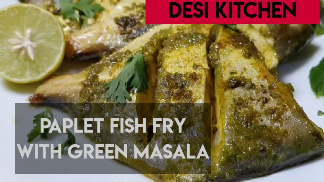 Paplet Fish Fry With Green Masala // Paplet Fry recipe - YouTube