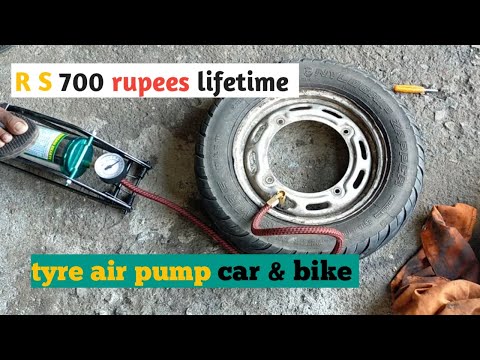 Foot Air Pump Car And Bike In Hindi Air Pump Se Hawa Kaise