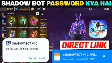 Shadow bot 🔓 password kya hai 😍 | How to setup shadow bot v10 | shadow bot download link 📥