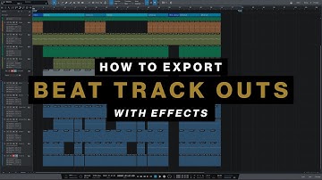 How to Export Beat Track Outs with Effects in Studio One 4