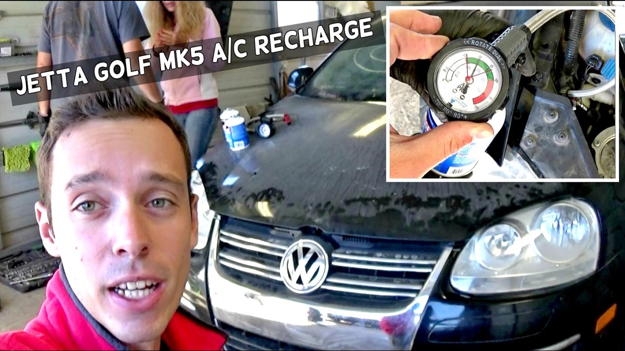 VW JETTA TDI GOLF MK5 A/C RECHARGE 2006 2007 2008 2009 2010