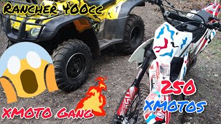 SPEED PERFORMANCE TEST ON THE | XMOTOS | 250cc DIRTBIKE | WILL IT BEAT THE | HONDA RANCHER 400cc |