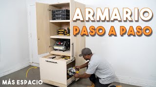 Cómo CONSTRUIR armarios  - paso a paso | Garaje y organización