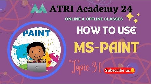 ATRI Academy 24: How to use Paint #computercourse  #computereducation