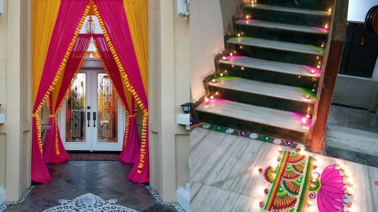 Stairs Decoration Ideas For Diwali Shelly Lighting