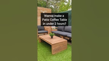 Make your patio complete with this DIY Patio Coffee Table! Did I mention how easy it is to make?