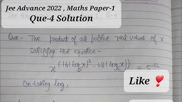 Jee Advance 2022 - Maths Paper Solution|   Paper-2 ||Question-4||