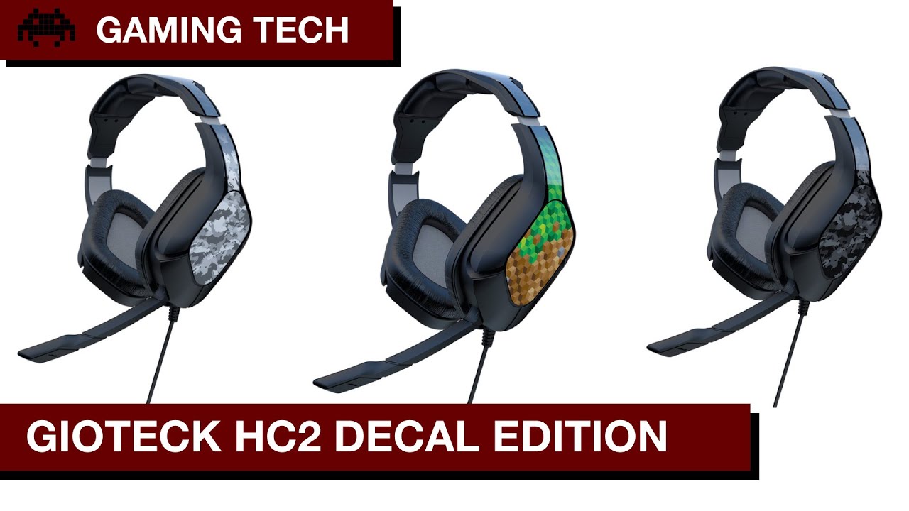 Decal Headset Gaming HC2 - Gioteck YouTube Review Edition