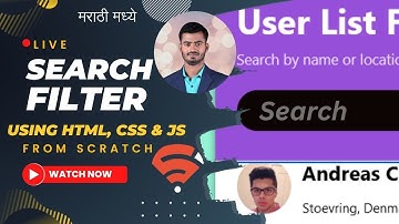 Building a Live Search Filter from Scratch | HTML, CSS & JavaScript Tutorial