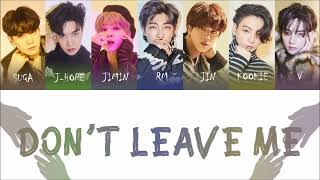 BTS - Don't Leave Me Lyrics