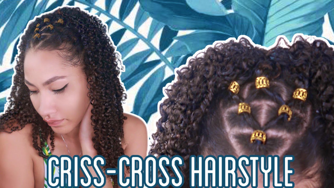 criss-cross-rubber-band-hairstyle-half-up-down-youtube