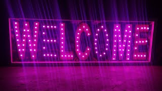 12V pixel led welcome board||running video||#welcomeboard #pixelpowermedia