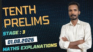 10th Prelims Stage 3 (08/01/2026) Maths Explanations 072/2026