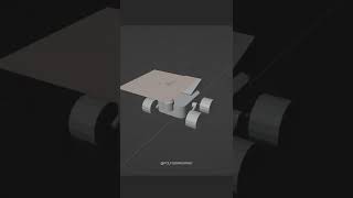 Simple Mars rover inspiration in #blender3d #b3d #blenderanimations