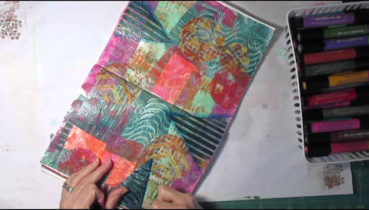 Art Journaling Process Using Gelli Deli Prints