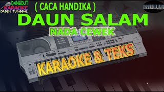 karaoke dangdut DAUN SALAM CACA HANDIKA NADA CEWEK kybord KN2400/2600