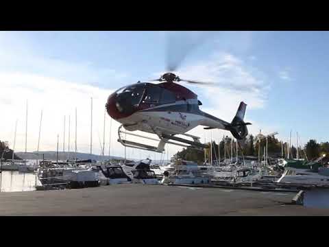 A still from the video Helicopter ride over Oslo by nyebilder