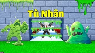 THỬ THÁCH 1 NGÀY SỐNG TRONG BUỒNG GIAM SLIME NHƯ TÙ NHÂN TRONG MINECRAFT | Thử Thách SlenderMan