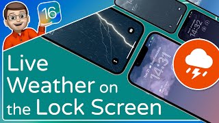 Animated Weather on your Lock Screen Wallpaper ⭐ iOS 16 Tips screenshot 2