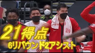 [NBA] 凄すぎる！！渡邊雄太、キャリアハイの21得点！さらに6リバウンド2アシスト。ワトソンと共に大活躍でチームを勝利に導く。