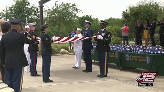 VIDEO: Patriot Guard Riders escort unclaimed remains of military veterans to national cemetery