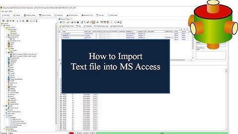 How to Import Text file into Access  | Visual Importer ETL Tutorial 🎥