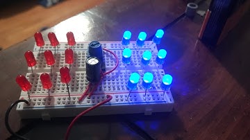 How to make an LED flip flop circuit with 5 main parts.