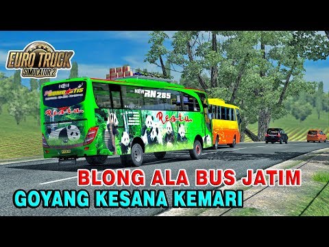Ciri Khas Bus Jatim "Sing Penting Yakin" Bus Restu Panda Ambil Resiko - ETS2 MOD INDONESIA - 동영상