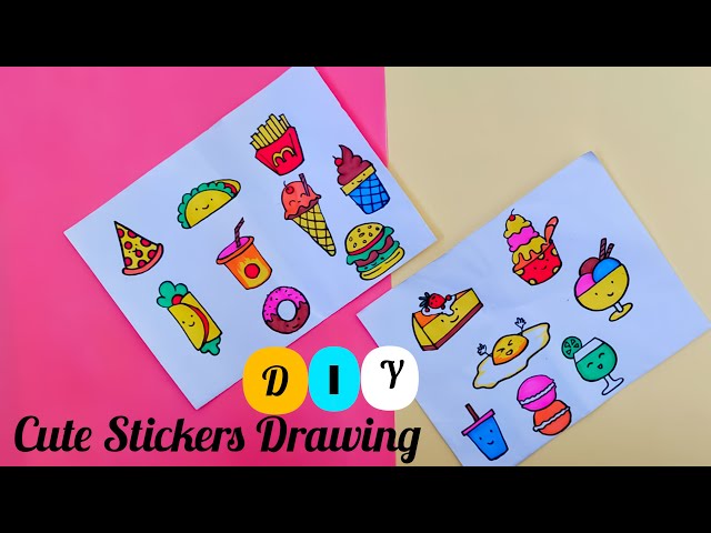 How to make cute sticker without double sided tape